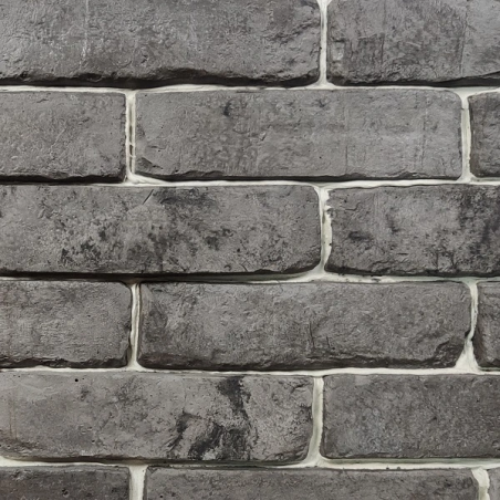 Cegła dekoracyjna grafit mocny przepalony, wzornik kolorów. płytki ceglane od Petraart.