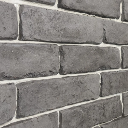 Wzornik kolorów. Kolor: Grafit mocny, widok z białą fugą