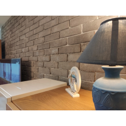 Cegła gipsowa w kolorze: Grafitowy mglisty, produkt od Petraart.