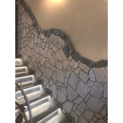 Kamień dekoracyjny naturalny Szara eminencja – szary kamień ścienny o nieregularnej strukturze