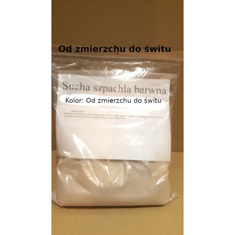 Barwna szpachla do tworzenia narożników. Kolor: Od zmierzchu do świtu.