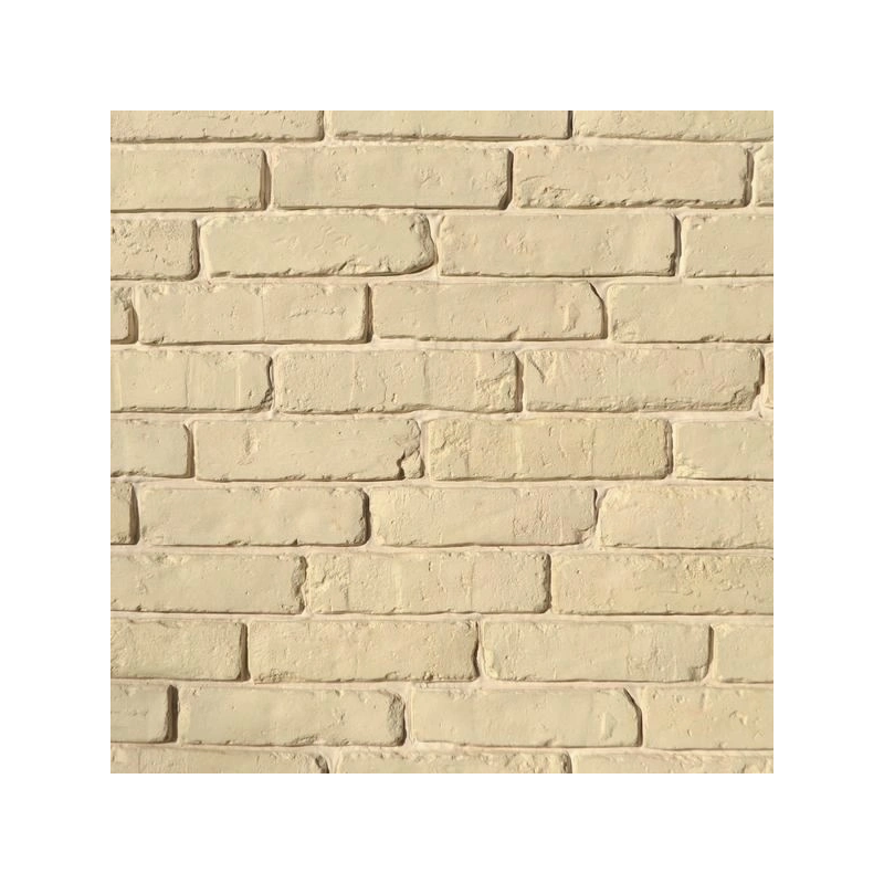 Wzornik kolorów cegły dekoracyjnej, ozdobnej. Kolor: Beżowy.