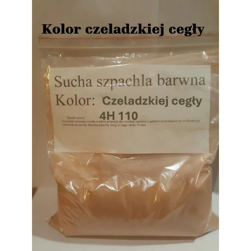 Szpachla, zaprawka do tworzenia narożników cegły dekoracyjnej czeladzkiej.