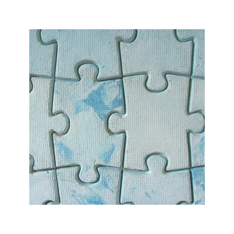 Puzzle gipsowe błękitne