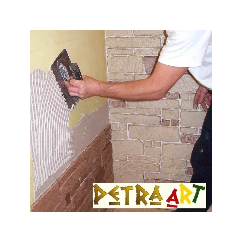 Usługa ułożenia cegły, kamienia gipsowego od firmy Petraart.