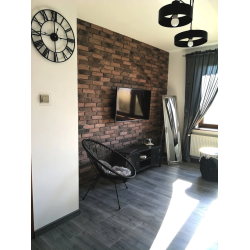 Płytki gipsowe w saloniku dwubarwne od petraart