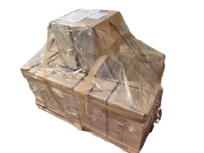 Zdjęcie euro palety z produktami do wysyłki.